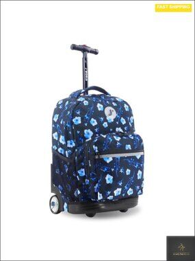 Rolling Backpack with Wheels for School, 18x13x9, Large Capacity, Durable,